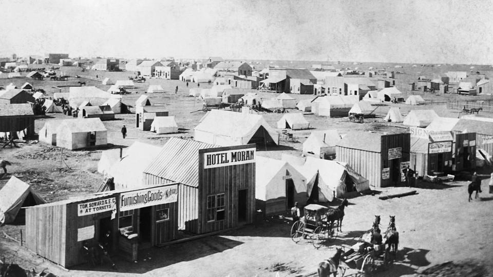 The "Cherokee Strip" in Oklahoma Territory, 1893