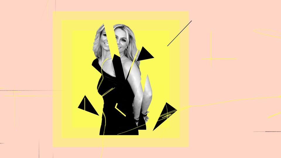 Illustration of a fractured Britney Spears