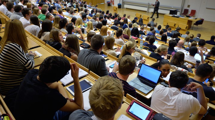 Students in a lecture hall
