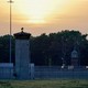 A sunset at a federal corrections complex