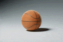 A basketball turning into gold