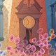 Three illustrated clocks with viruses overlaid.