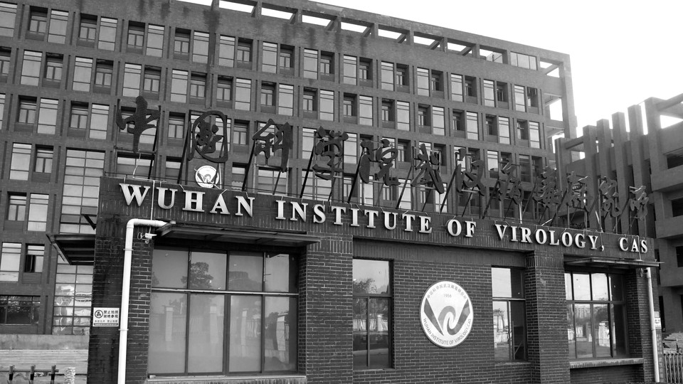 The Wuhan Institute of Virology in China in black and white
