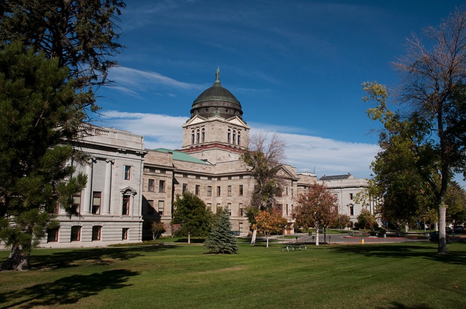 Picture of the Montana state capital bulding in Helena, Montana. 