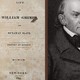 A collage of William Grimes's book title, alongside illustrations depicting enslaved persons on the underground railroad and a portrait of John Quincy Adams.