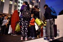 Residents are evacuated from the Taplow Tower residential block on June 23, 2017.