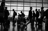 People at an airport
