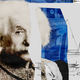 a collage showing German-born physicist Albert Einstein