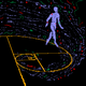 A figure is shown walking along a spiral, surrounded by ethereal pattern.