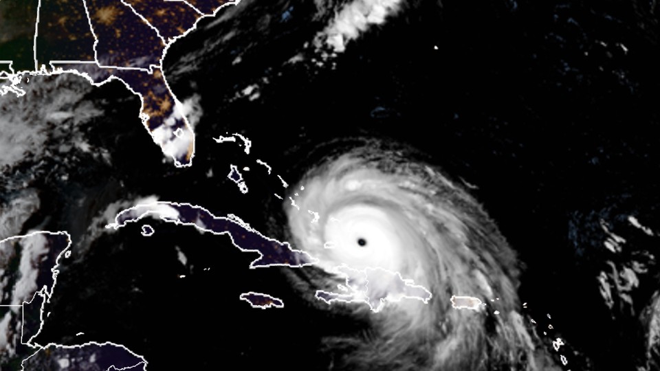 Hurricane Irma as seen from the GOES satellite
