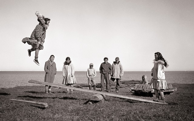 Children playing in Kotzebue, Alaska