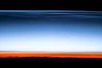 A view of the hazy boundary between Earth's atmosphere and space