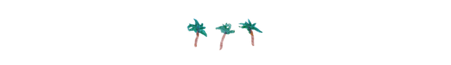 section break illustration with 3 palm trees