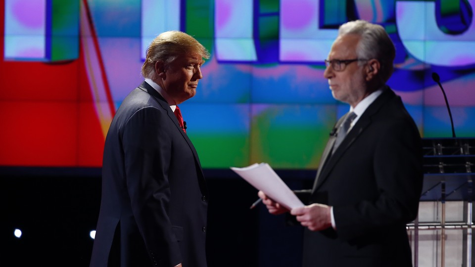 Donald Trump and Wolf Blitzer