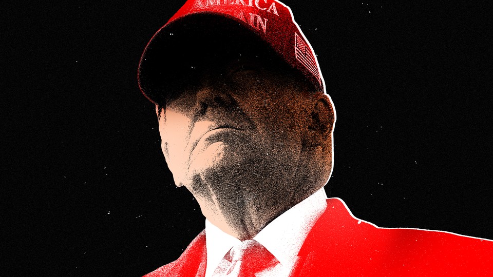 Image of Donald Trump in a red MAGA cap