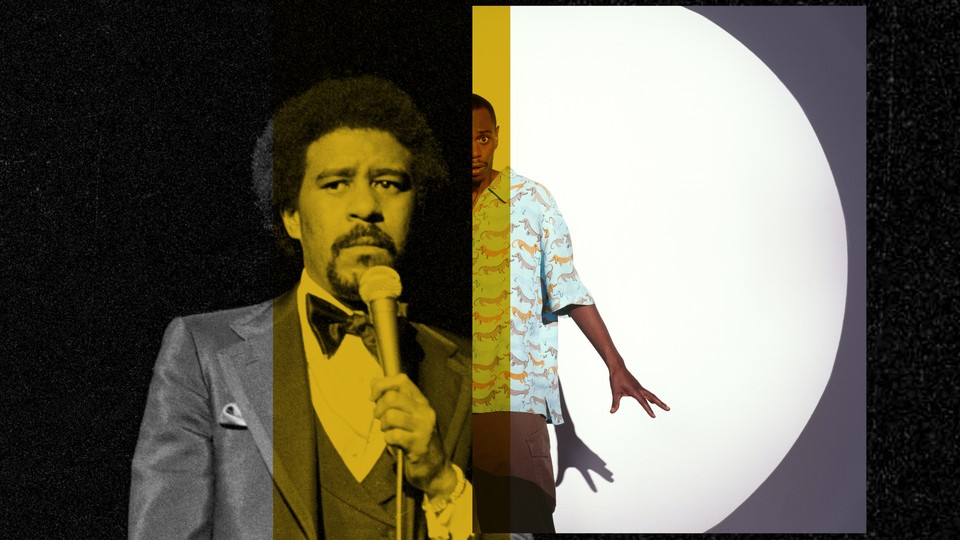 A photo-illustration featuring Richard Pryor and Dave Chappelle