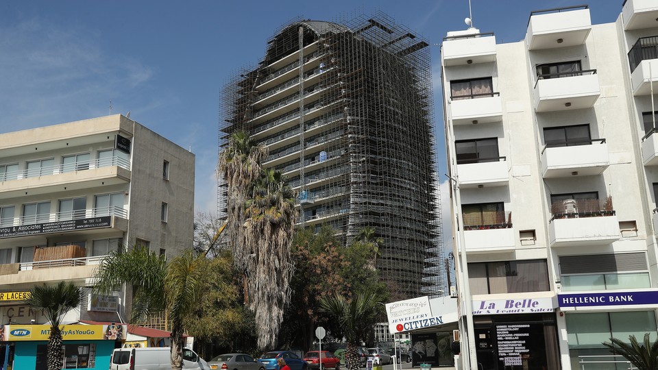 The Oval, a commercial property under construction in Limassol, Cyprus