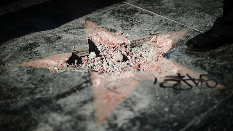 Donald Trump's vandalized Hollywood Walk of Fame star