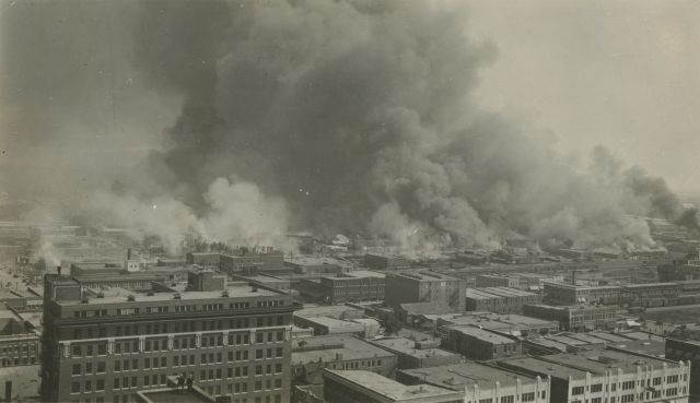 plumes of smoke in Tulsa in 1921