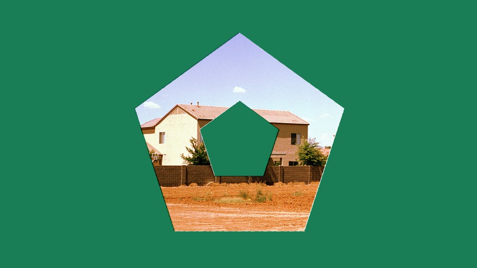 A house in a pentagon