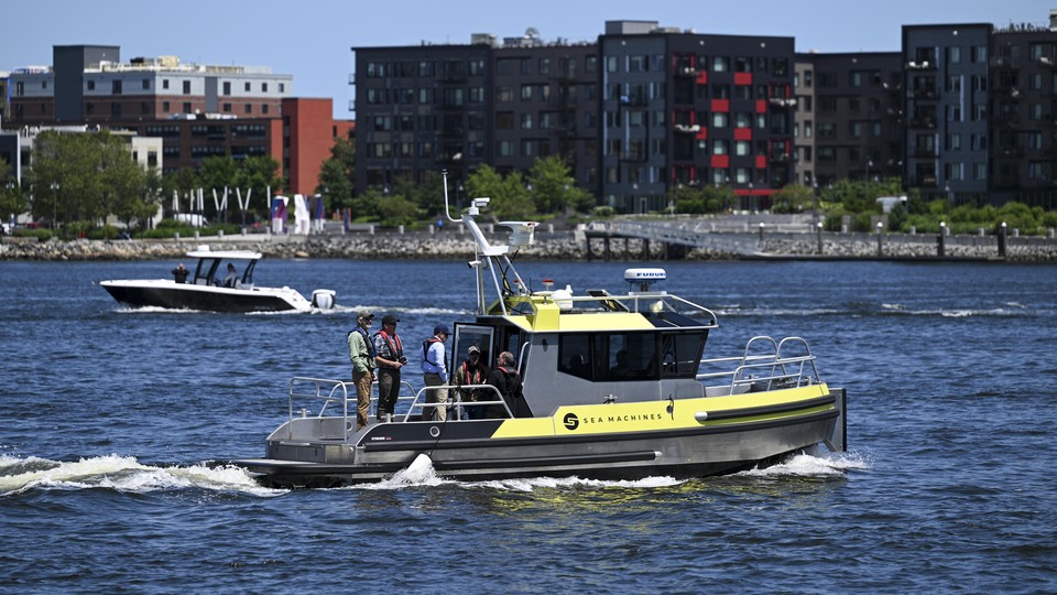 Rescue teams on a search for the tourist submersible with five people on board, in Boston, Massachusetts, on June 21
