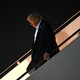 Photo of Donald Trump disembarking from Air Force One