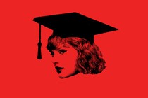 Illustration showing Taylor Swift wearing a graduation cap