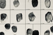 Fingerprint card for law enforcement identification