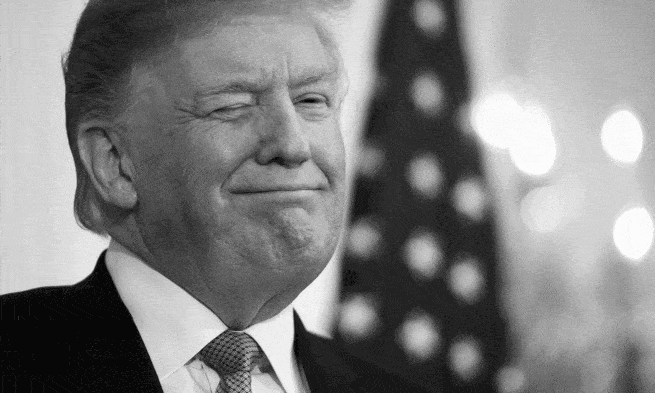 Trump winking