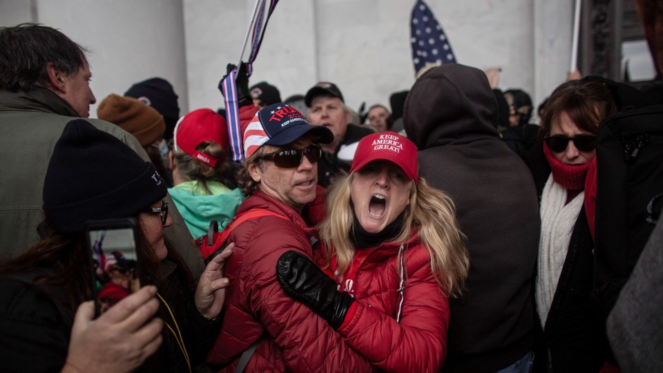 Protesters in the Capitol