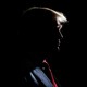 Donald Trump in dark profile