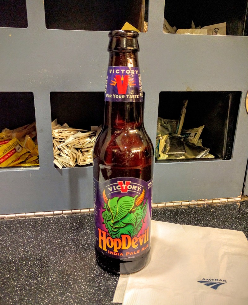 Amtrak Goes From Strength to Strength with VIctory Hop Devil Beer The