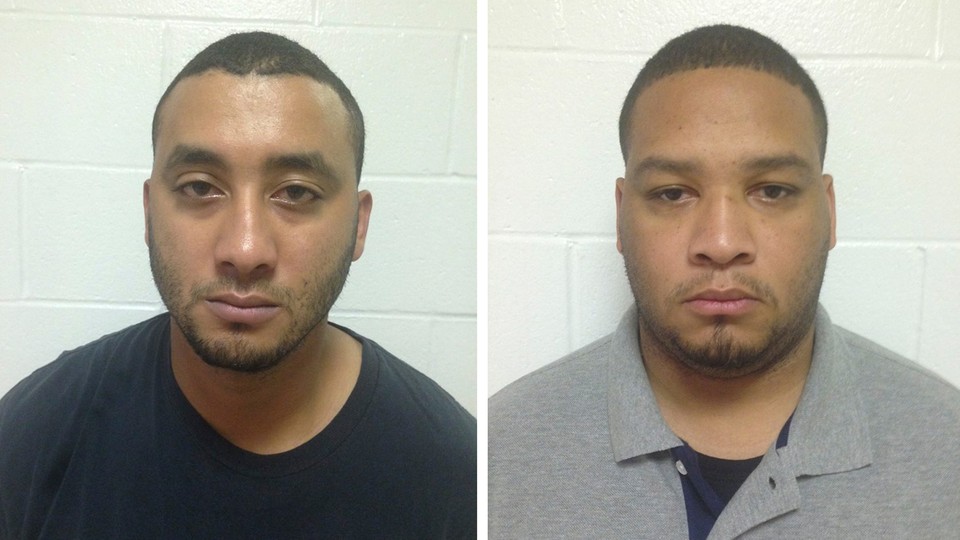 2015A combination photo of Marksville City Police Marshalls Norris Greenhouse (L) and Derrick Stafford are shown in these booking photos provided by Louisiana State Police in New Orleans, Louisiana, November 7, 2015.