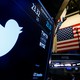 The Twitter logo displayed at the New York Stock Exchange in 2016