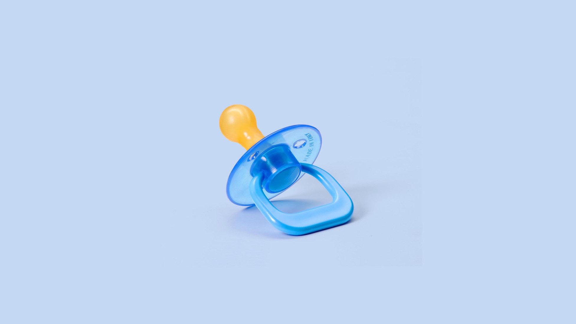 Picture of a blue pacifier