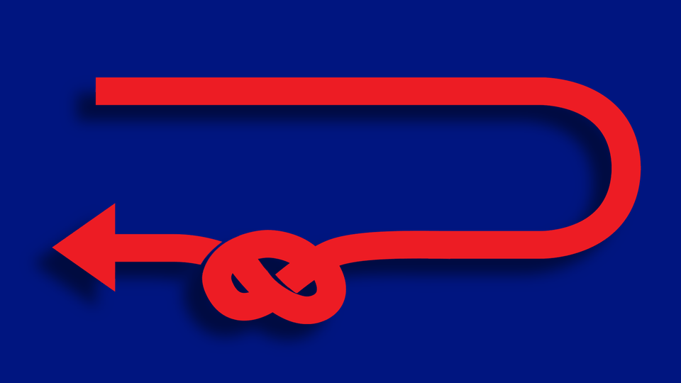 An illustration of an arrow with a knot.