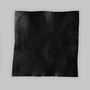 A square of white raw hide and a square of black dyed hide