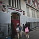 A group of students enters Opportunity Charter School in New York.