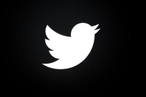 Twitter's logo in black and white