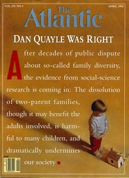 Atlantic magazine cover "Dan Quayle was right"