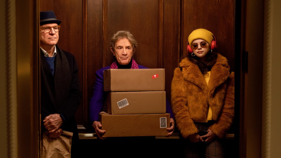 Steve Martin, Martin Short, and Selena Gomez in Hulu's "Only Murders in the Building"