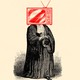 An illustration of a judge with a TV for a head