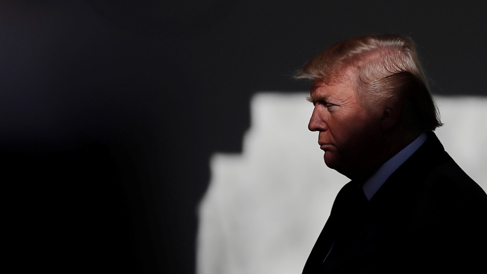 A profile photo of Republican presidential candidate Donald Trump.