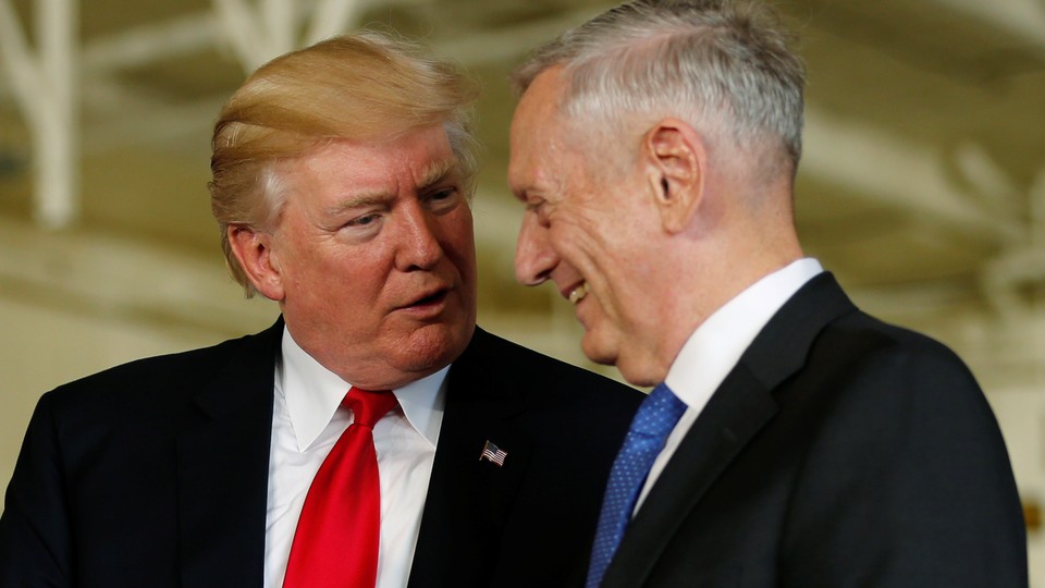 President Trump and Defense Secretary James Mattis