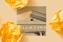 A photograph of a city hall building