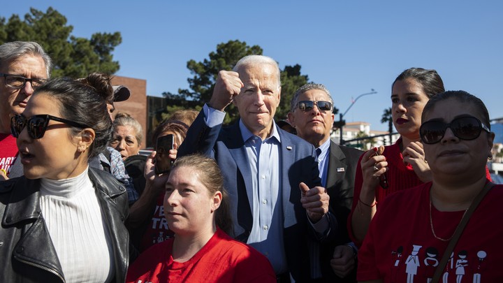 Joe Biden with a group of people