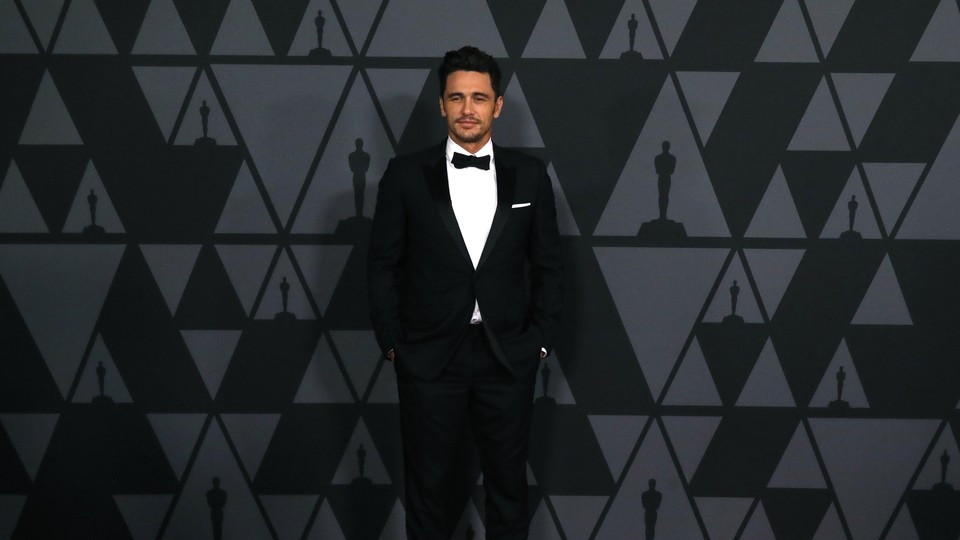 James Franco makes his arrival at the 2017 Academy Awards.