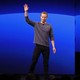 Mark Zuckerberg stands on stage at F8 2019.