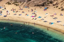 People on a beautiful beach