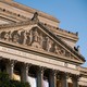 A photo of the front face of the National Archives